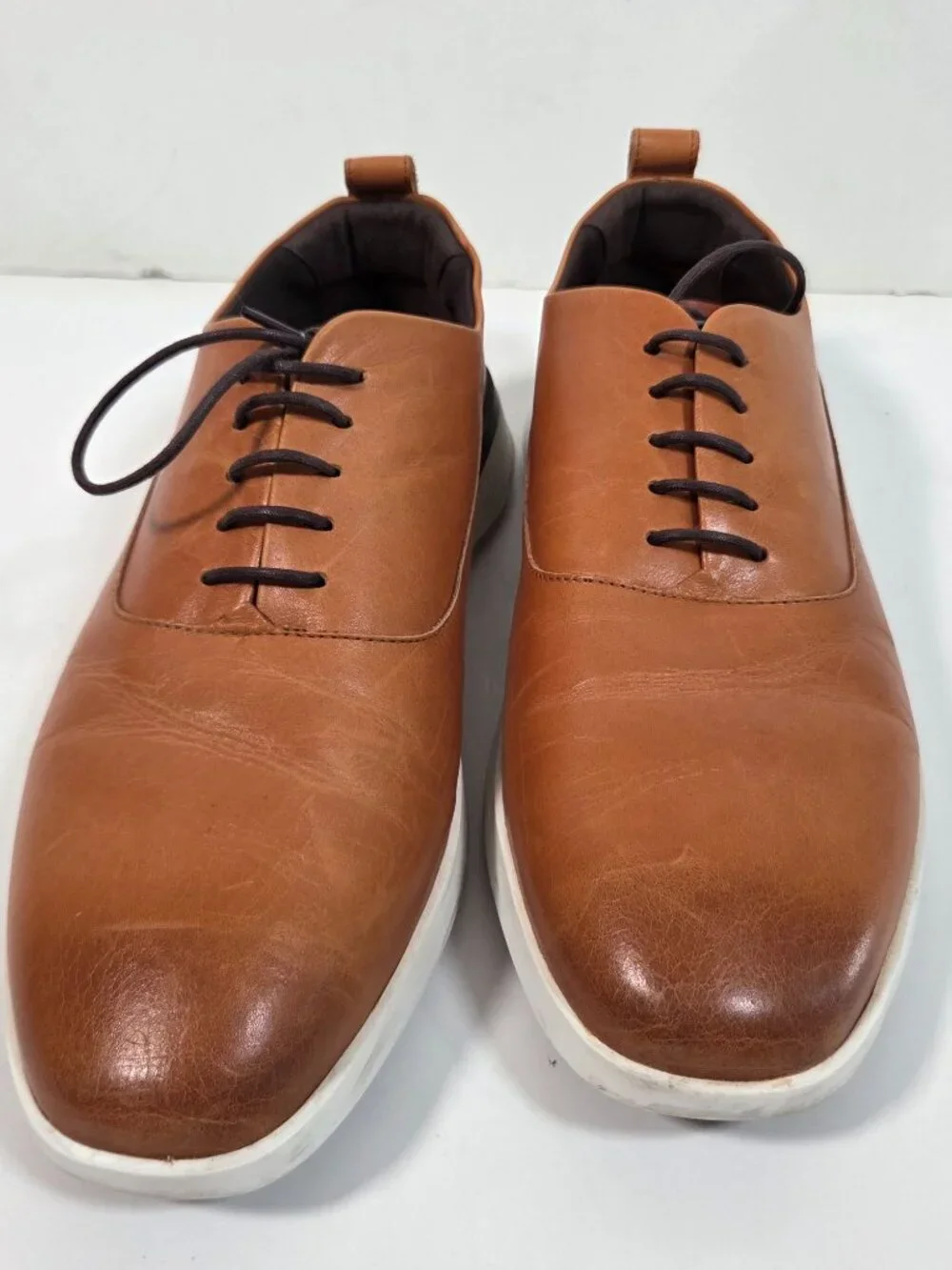 Wolf & Shepherd Crossover Longwing Brown Leather Shoes 8.5 Quiet Luxury